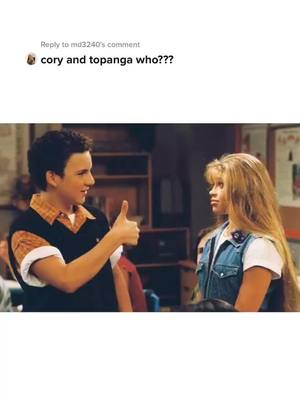 A post by @frankiefries4 on TikTok caption: Reply to @md3240 #greenscreen cory and topanga with reversed hair textures lol #fyp #foryou @nickcarrig