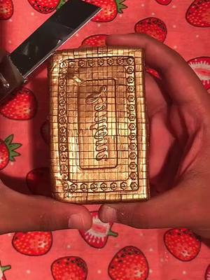 A post by @makecomfortable on TikTok caption: Golden soap #fyp #satisfying #cool #soap #lol #asmr #relax