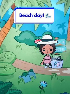 A post by @toca_baddie on TikTok caption: Beach day with Emma! tysm for almost 12k followers love you guys 💕