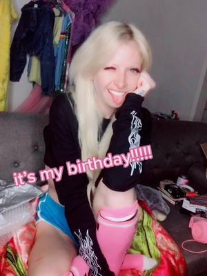 A post by @babybaphomette on TikTok caption: happy birthday to meeeee! 💕😝 #birthdaygirl