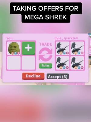 A post by @fluffyloveheartx on TikTok caption: ⭐️TURN THE COMMENTS INTO AN ADOPT ME CHAT⭐️ Thank you so much @xxrxblox_hxneyxx0 for helping me with this 😄 #roblox #adoptme #trading #fypシ #shrek