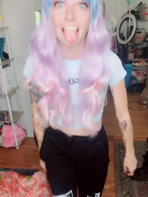 A post by @babybaphomette on TikTok caption: bloopers 😝🙈 #egirl #fyp