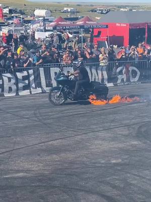 A post by @chase_juhl116 on TikTok caption: Sturgis 2020 Bell Brawl at the Buffalo Chip didn’t disappoint 🇺🇸 #fyp #foryou #sturgis #sturgisrally #harley #motorcycle #foryoupage #burnout #hogs