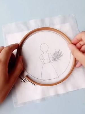 A post by @embroidery6 on TikTok caption: #embroidery #DIY #creative #art #foryou #foryoupage #fyp