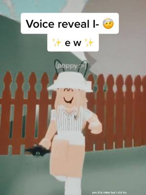 A post by @blushinqxpoppyy on TikTok caption: ✨e w✨ || don’t even think about it.. 🧚🏻 || can this get on the fyp ? #fyp #foryoupage #fypシ #foru #roblox #ew #voicereveal #meepcity