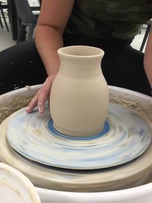 A post by @regina.does.pottery on TikTok caption: You’ll never guess what I’m gonna make this vase into #pottery #ceramics #art #foryou #fyp #clay #ScienceFair #Teleport #throwing