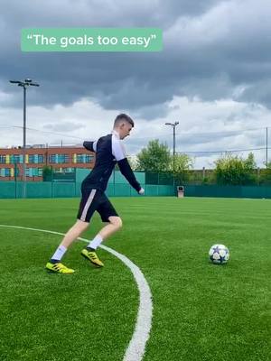 A post by @tnfreestyle on TikTok caption: “The goals too easy...” ✅🗑🔥 #socceraidskills #football #Soccer #sports #fyp #foryou