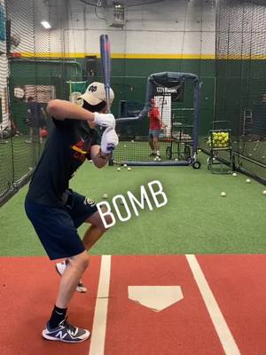 A post by @catalystbaseball on TikTok caption: The Boys putting on a show #baseballlife #baseball #baseballboys #battingpractice #fortheboys #lasershow #baseballtiktoks #baseballchallenge #hitting