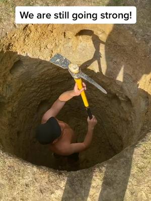 A post by @joehtodd on TikTok caption: More digging! #day37 #bored #digging #fyp #foryou