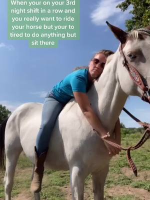 A post by @michiganblonde on TikTok caption: True story bro #horse #viral #fyp #equestrian #nightshift #officer