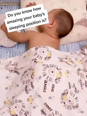 A post by @cutiebabyleague on TikTok caption: Do you know how amazing you baby's sleeping position is#cutie #baby