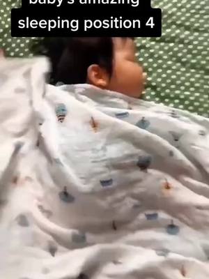 A post by @cutiebabyleague on TikTok caption: baby's sleeping position #baby #cutie