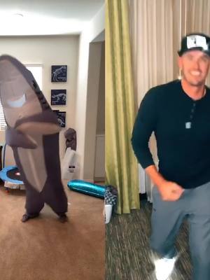 A post by @what_duh_tok on TikTok caption: #duet with @scottdhenry  what in tarter sauce am I doing 🙈 #fail #mamashark #babyshark #landshark #spreadhappiness #makepeoplelaugh #spreadjoy