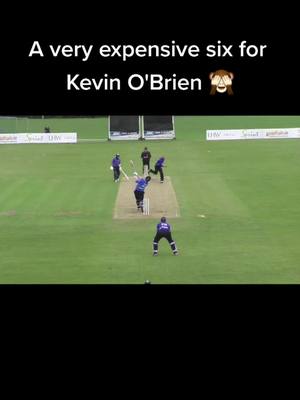 A post by @espncricinfo on TikTok caption: How Kevin O'Brien smashed his own car windscreen with a six 💥 🙈 (📹: Cricket Leinster) #cricket #cricketlover #ireland