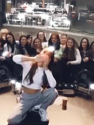 A post by @tinissunshine on TikTok caption: TINI soundcheck in Stuttgart 😍❤️ @tinistoessel // #tini #Love #fy #viral #notviral #tinista #quierovolvertour #qvt