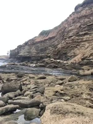 A post by @mady.haa on TikTok caption: #ColorSelector #TimeforTENET #MeTime #ocean #explore #fun #enjoy #hidden #lowtide #sunsetcliffs #omg #wth #rocks #caves #beach #letsgotothebeach #gem