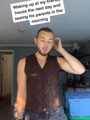 A post by @ikeguyger on TikTok caption: Still in the clothes from the night before #ColorSelector #fyp #TimeforTENET #thenextmorning #walkofshame