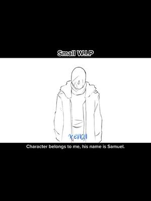 A post by @xeronin on TikTok caption: Small wip, it’s going to stay sketchy #undertale #OC #animation #animationmeme #wip #art #artist