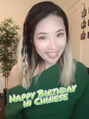 A post by @chinaologywithjj on TikTok caption: Say “Happy Birthday” in Chinese 🎂 #xyzbca #fyp #chinese #learnchinese #asian #happybirthday