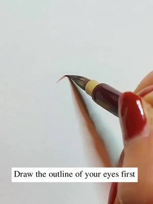 A post by @waxstamperrrr on TikTok caption: eye drawing tutorial#tutorial #drawing #painting #artist #fyp