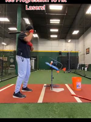 A post by @catalystbaseball on TikTok caption: Get that swing plane right! 🔥 #baseball #baseballboys #teedrills #battingpractice #teework #swingplane #hittingchallenge #hittingdrills #hittingtips