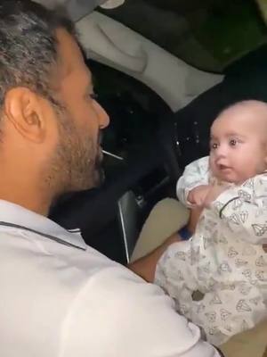 A post by @espncricinfo on TikTok caption: Azhar Ali and Wahab Riaz get the cutest welcome back home 😻(📹: AzharAli_, WahabViki /Twitter) #cricket #pakistan #cute #cricketlover