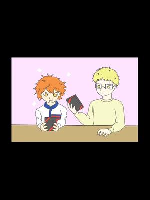 A post by @cherry_pop_tart_2 on TikTok caption: Hinata ( Kenta ) falls out of his chair #haikyuu #tsukishima #hinata #kenta #ryotaro