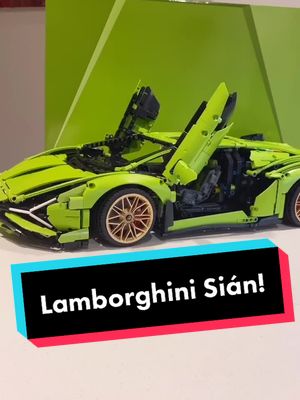 A post by @lego_designer on TikTok caption: Lego Sián review! This was an awesome set to build! #fyp #foryoupage #lego #legos #lamborghini