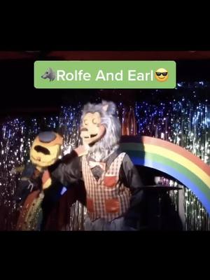 A post by @.animatronic on TikTok caption: Rolfe and earl! #rockafire #therockafire #rockafireexplosion #animatronic #showbiz #showbizpizza #showbizpizzaplace #chuckecheese #aaronfechter #cec