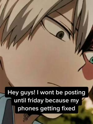 A post by @shoto.x.todoroki on TikTok caption: i won’t be posting until Friday :( #todoroki #bnha #mha #anime #weeb.