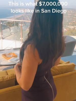 A post by @sarenamezzacappa on TikTok caption: $7,000,000 in San Diego California 🙌🏽 #behindthescenes #luxury #lajolla #views #realestate #fyp #foryoupage