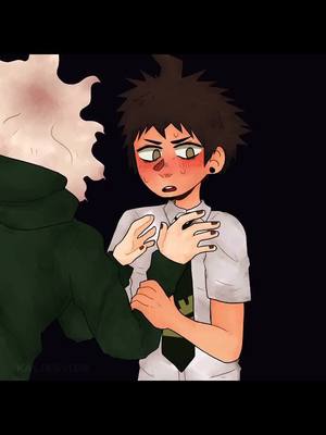 A post by @kyskals on TikTok caption: this is so lame bye SMSNFB #fyp #danganronpa #komahina #nagitokomeda #hajimehinata #nagito #hajime #komahinaedit #art #sdr2 #danganronpa2