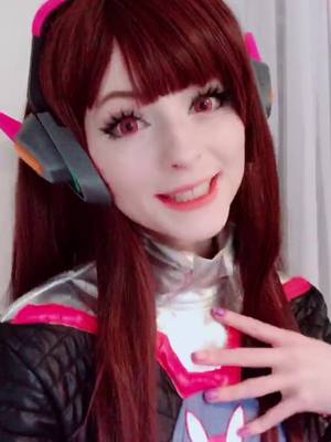 A post by @mooloooooo on TikTok caption: Cosplayed miss D.va again >:) #dva #dvacosplay #dvacosplayer #overwatch #overwatchcosplay