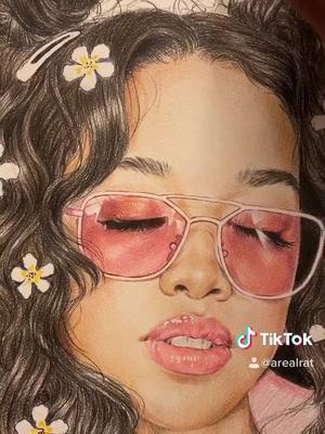 A post by @zaicreates on TikTok caption: I’m a new artist on here✍🏾 #fyp #foryoupage #artist #tiktokartist #tiktok #sketchbook #fabercastell #polychromo #coloredpencil #HER