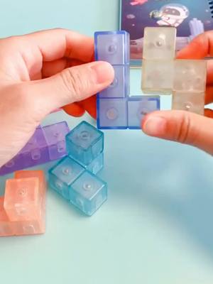 A post by @niki_eoofy on TikTok caption: #blocks #cube #magnetic #foryou #kids #toy