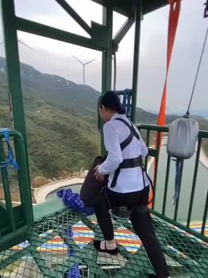 A post by @outdoorshoot01 on TikTok caption: #bungeejumping #travel #fyp