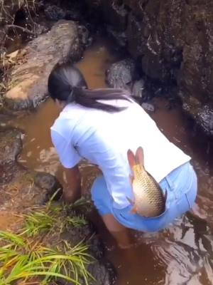 A post by @fishmanfun on TikTok caption: Sister, you are very special in catching fish 🐟🐠🐠😂#foryou #fishing #catchfish #fyp #fish