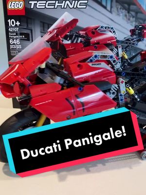 A post by @lego_designer on TikTok caption: The Ducati Panigale V4 R! I’ve wanted this set since it was announced, I love it! #fyp #foryoupage #lego #legos #motorcycle