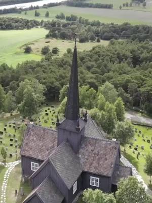 A post by @welcometoike on TikTok caption: A church and a valley #norge #norway #foryou #foryoupage #fyp