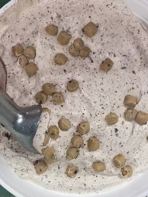 A post by @licsicecream on TikTok caption: cookie dough with a side of cookie dough 🤭 #fyp #foryou #icecream