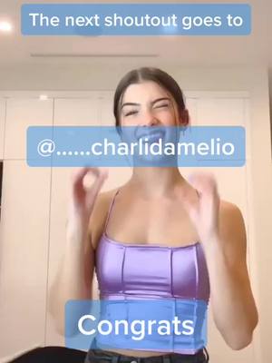 A post by @_charlixdunkin43 on TikTok caption: @......charlidameliio congrats @charlidamelio