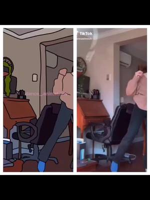 A post by @dance_.animations on TikTok caption: Side by side of my @jennastreich animation #fyp #GhostMode #animation #danielradcliffe #harrypottah #animate