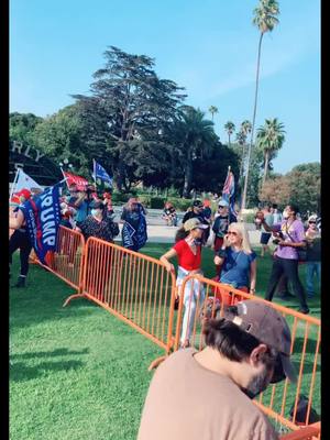 A post by @chrispozzi on TikTok caption: Beverly Hills MAGA Rally! Turn Cali Red!! #ItBeLikeThat #foryoupage #votetrump2020 #MAGA #trump2020 #fyp