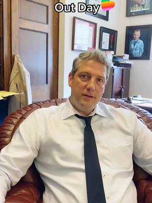 A post by @reptimryan on TikTok caption: To those who are out, in the process, or somewhere in between, happy #NationalComingOutDay. We see you & we love you. #Pride #LGBT