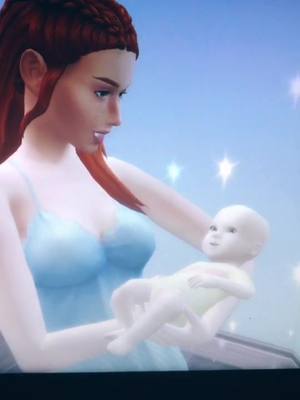 A post by @sims_plumbob on TikTok caption: Baby Aleen was born. Thx ￼@absolutintelea for the name. Baby names on B??#fyp #foryou #xyzbca #sims #foryoupage