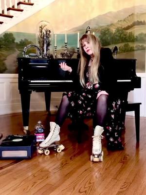 A post by @stevienicks on TikTok caption: Afternoon vibe. Lace 'em up! #Dreams #FleetwoodMac #CranberryDreams @420doggface208