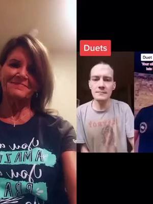 A post by @grandmafrisky on TikTok caption: #reposting @dundee34 Billy you are such a treasure you truly put the Tikkity in Tiktok!!💕💜💃🏻🕺🏻💜💕#andysangels #Angelkristi610#foryou #duet