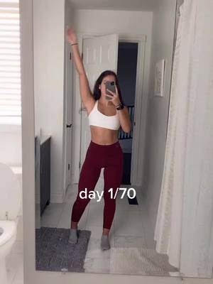 A post by @sydthekinesiologykid on TikTok caption: day 1/70 complete #70daychallenge