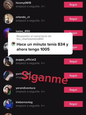 A post by @seguidoresgratis573 on TikTok caption: Responder a @fan_charlidamelio843 #viral