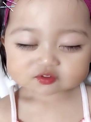 A post by @ryans_mummy on TikTok caption: This expression is so funny. #ryans_mummy #kawaii #cutebaby #cute #babygirl #cutegirl #girl #daughtersoftiktok #daughter